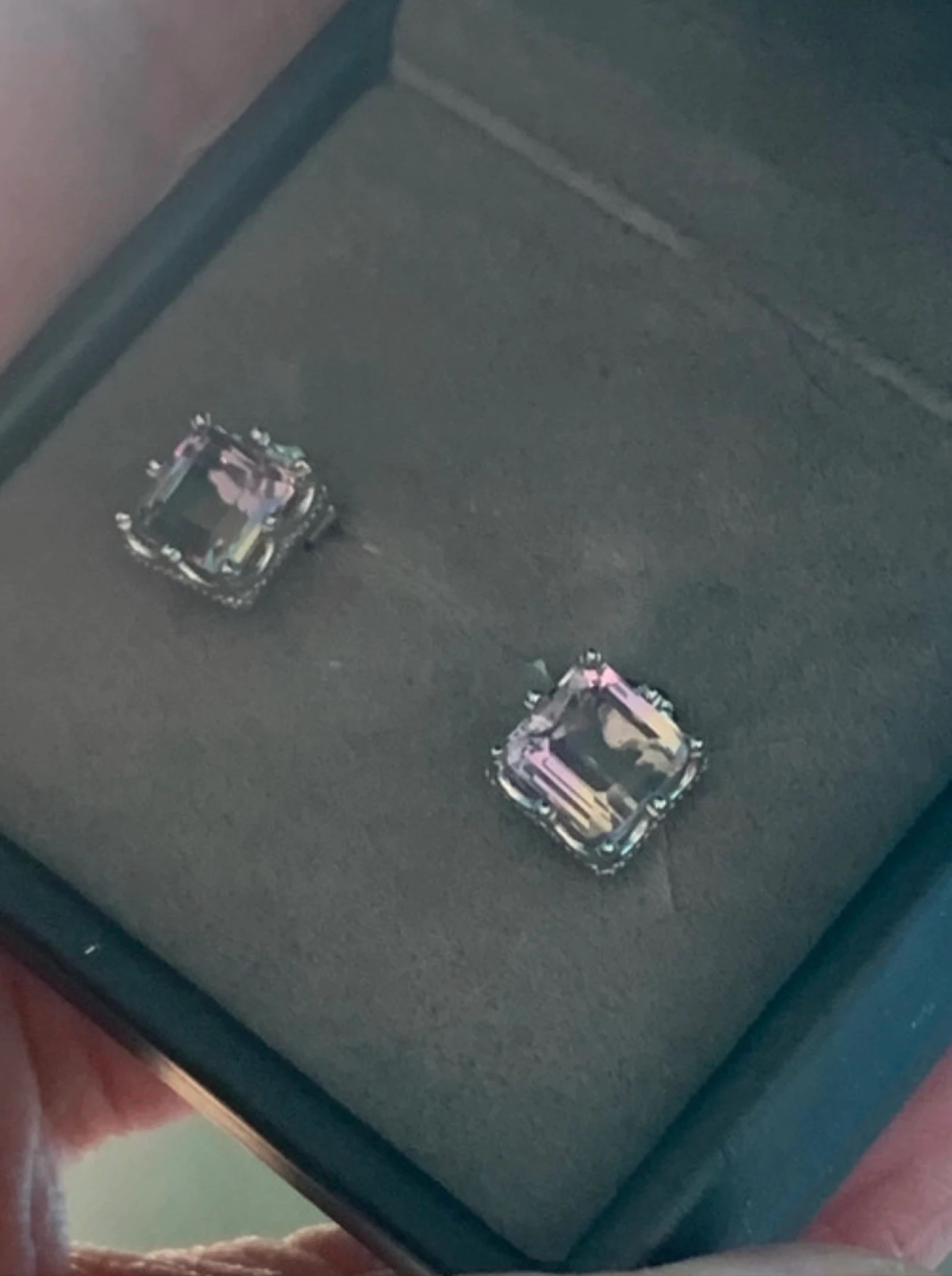 Pendientes de plata con ametrino natural – photo 4